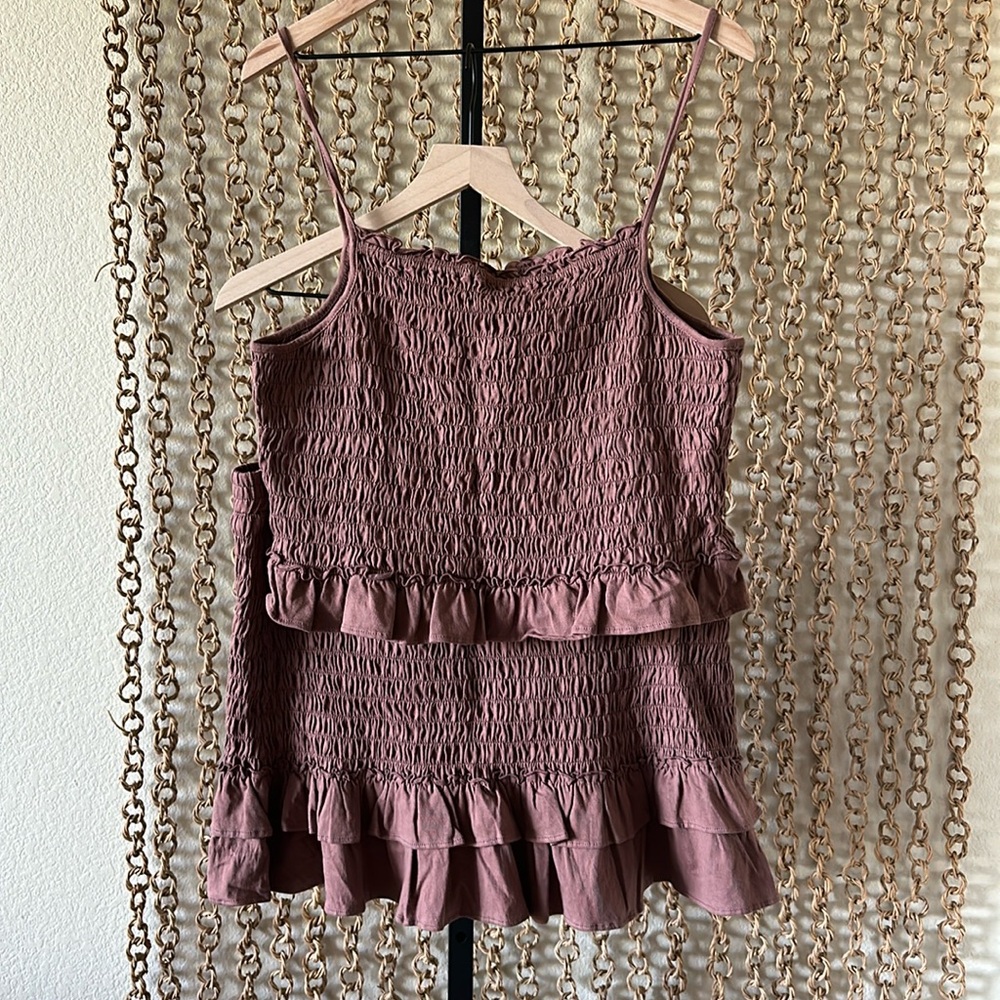 NWT Anthropologie Smocked Skirt Set XL